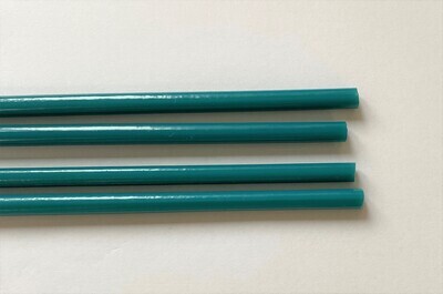 Dark Turquoise Green Glass Rods