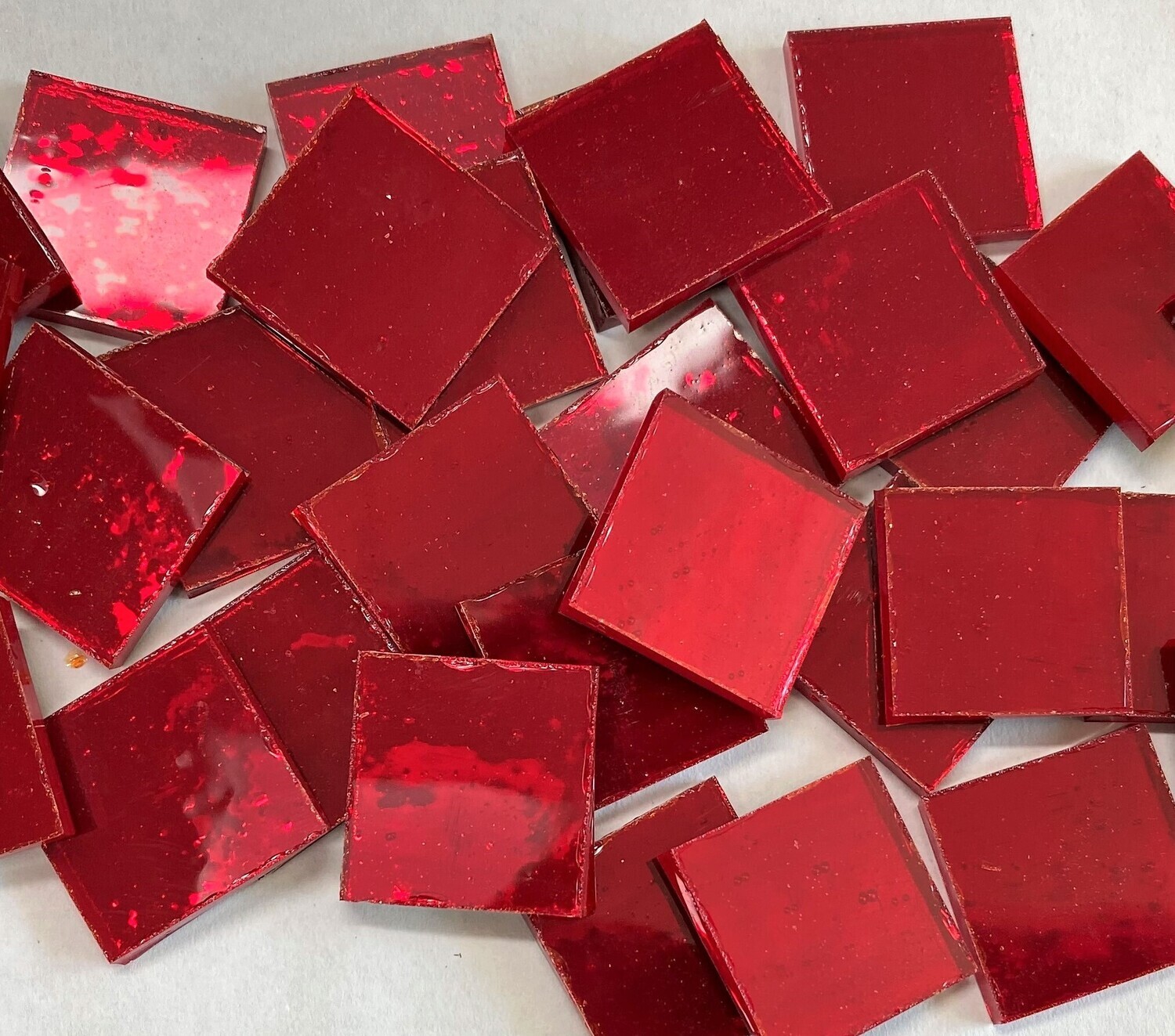 Cherry Red Mirror Tiles