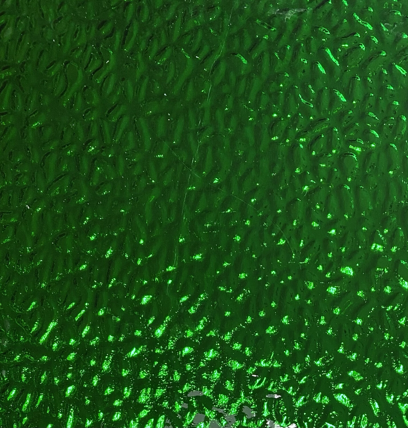 Emerald Green Waves Mirror Sheet