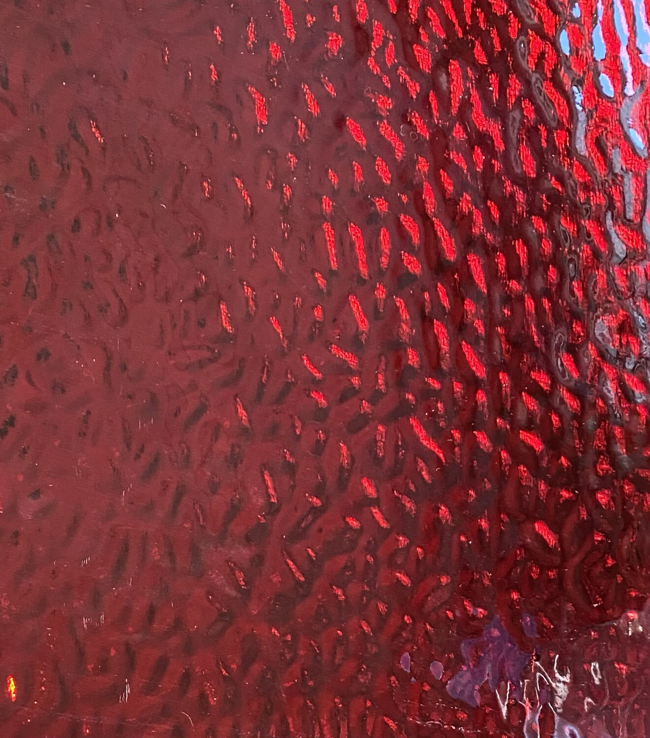 Red Waves Mirror Sheet