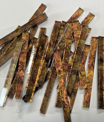 25 Copper & Gold  Van Gogh Sticks (3" x 1/4")