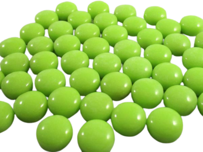 Chartreuse Glass Dots