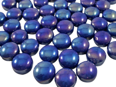 Iridized Royal Blue Glass Dots