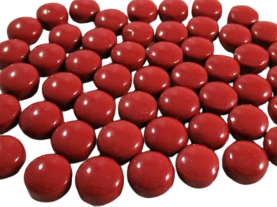 Red Earth Glass Dots