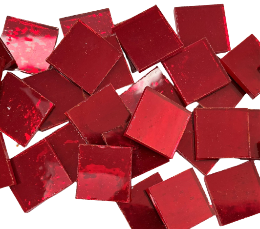 Cherry Red Mirror Tiles
