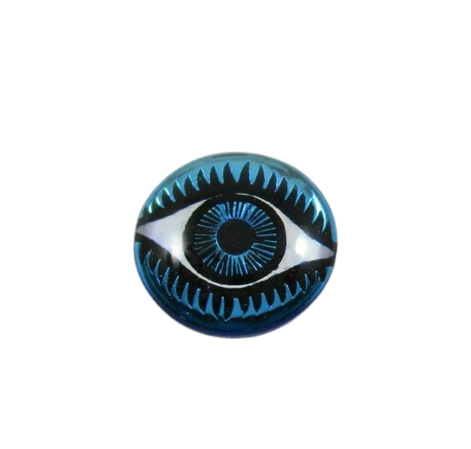 14 mm Eye Cabochon - Brilliant Blue