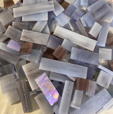 Purple Mix Stained Glass Offcuts 1/2 Lb