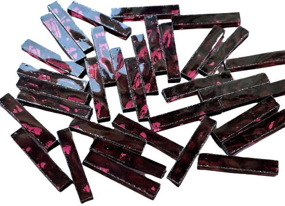 Burgundy Waves Mirror Skinnies