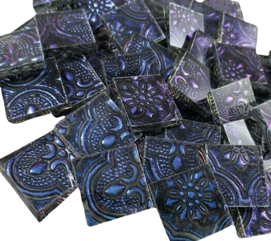 Blue Violet Flora Tiles