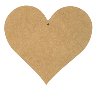 Heart 6" - 1/4" Thick MDF
