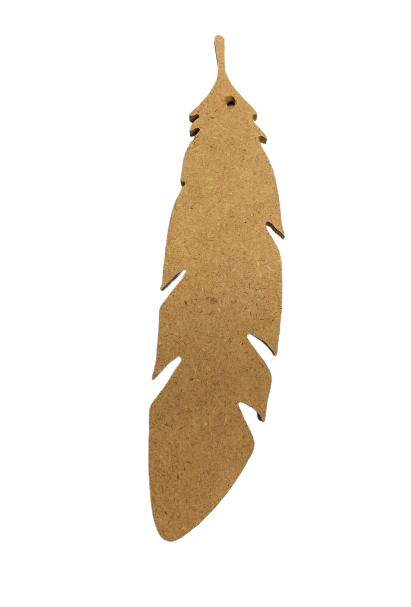 Feather 6" - 1/4" Thick MDF