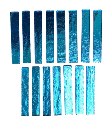 15 Turquoise Mirror Large Rectangle TIles