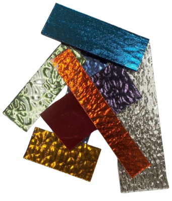 1/2 lb Assorted Mirror Glass Pieces