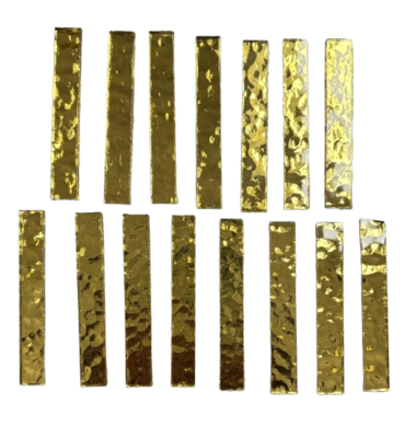 15 Gold Mirror Large Rectangle TIles