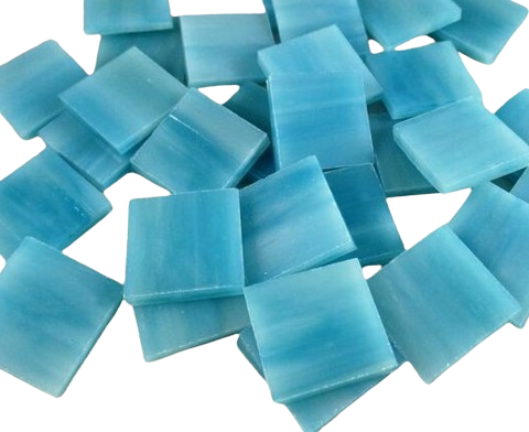 Light Turquoise &amp; White Swirled Tiles