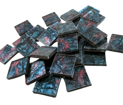 Bluegreen &amp; Red Van Gogh Tiles
