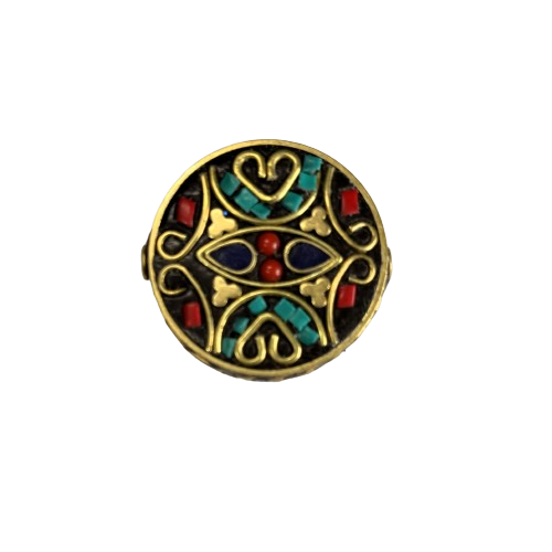 Tibetan Round  Bead - 30mm