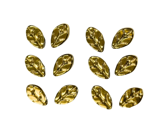 Golden Glass Leaves