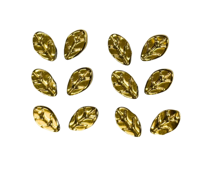 Golden Glass Leaves