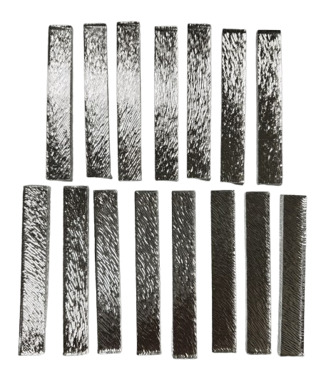 15 Silver Fur Mirror Large Rectangle Tiles