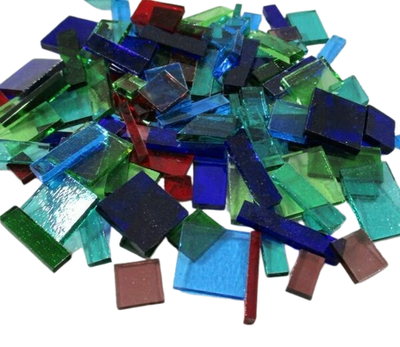 Transparent Mix Stained Glass Offcuts 1/2 Lb