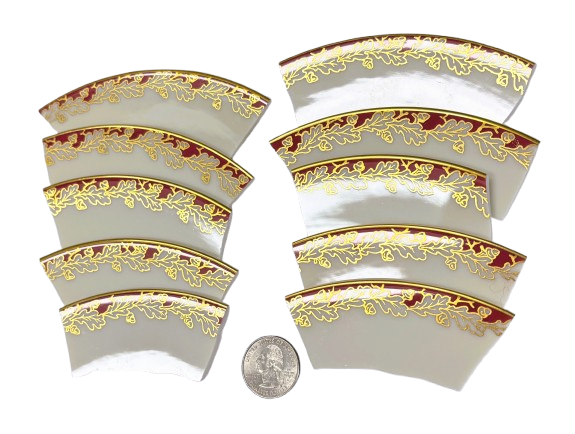 10 Lenox Oakleaf  China Plate Pieces