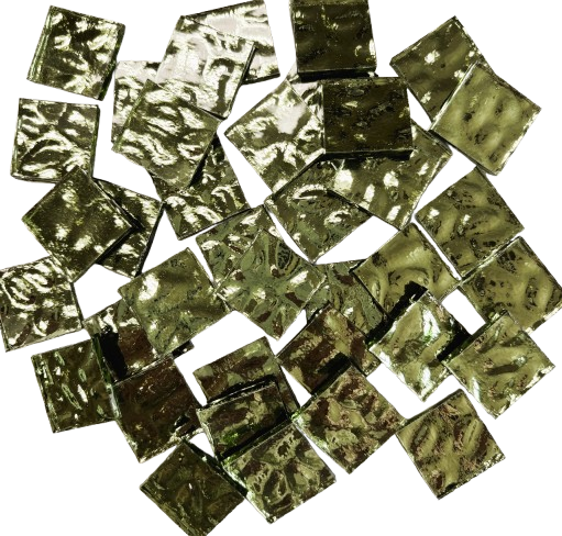 Pistachio Waves Mirror Tiles