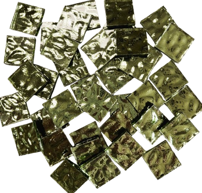 Pistachio Waves Mirror Tiles