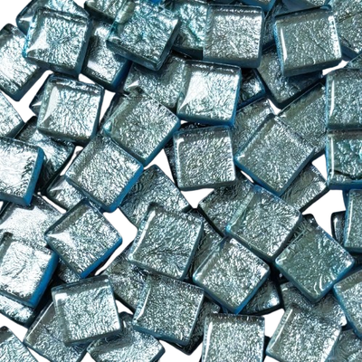 10mm Aqua Frost Foil Tiles