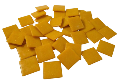 1/4 lb Citrus Vitreous Tiles -3/4&quot; Squares