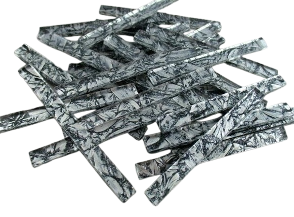 25 Silver Van Gogh Sticks (1/4&quot; x 3&quot; )