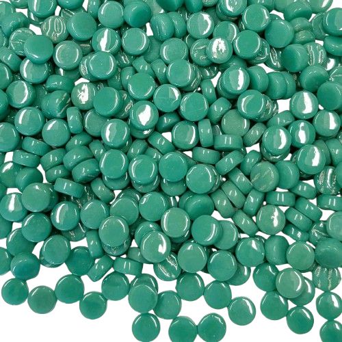 Teal Glass  Mini Dots