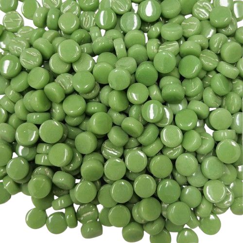 Grass Green Glass  Mini Dots