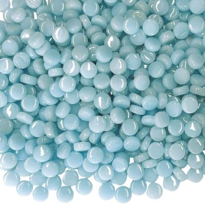 Aqua Blue Glass Mini Dots