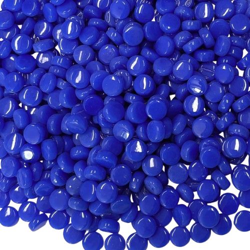 Lapis Blue Glass Mini Dots