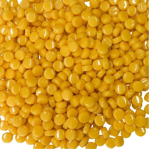 Sunflower Yellow Glass Mini Dots