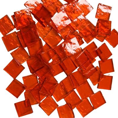 Transparent Orange Ripple Tiles