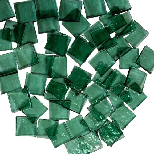 Transparent Sea Green Ripple Tiles