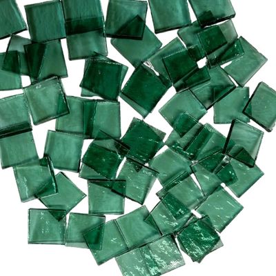 Transparent Sea Green Ripple Tiles