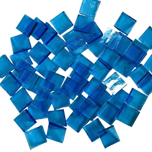 Transparent Turquoise Blue Tiles