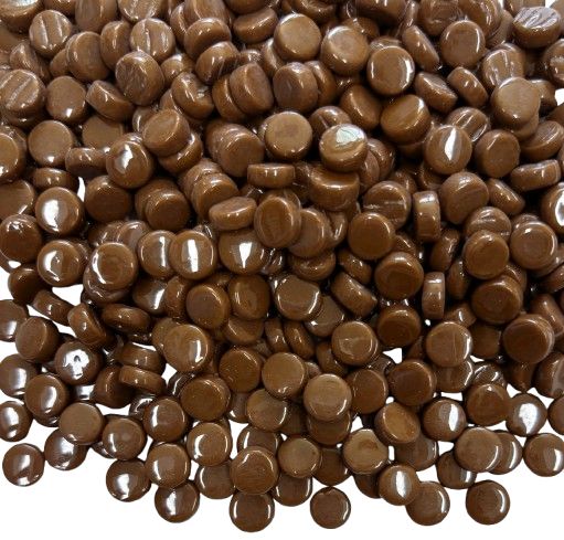 Coffee Brown Glass Mini Dots
