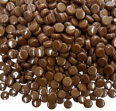 Coffee Brown Glass Mini Dots