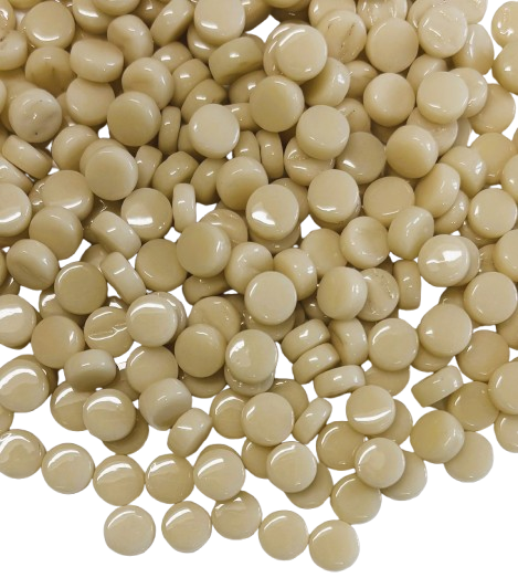 Cream Glass Mini Dots