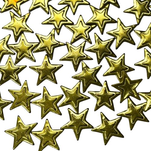 10 Thin Gold Star Metal Embelishments