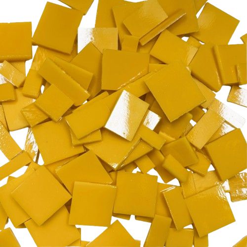 Sunflower Yellow Stained Glass Offcuts 1/2 Lb