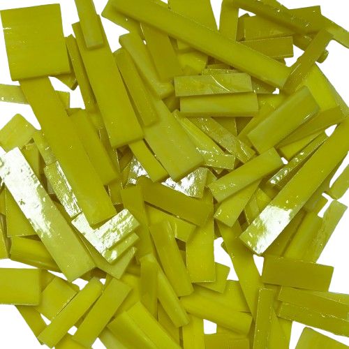 Yellow Swirls Stained Glass Offcuts 1/2 Lb