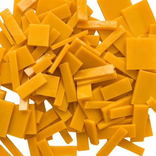 Marigold Yellow Stained Glass Offcuts 1/2 Lb