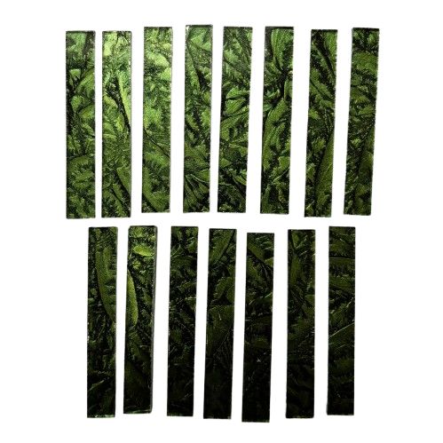 15 Lime Van Gogh Glass Large Rectangle Tiles