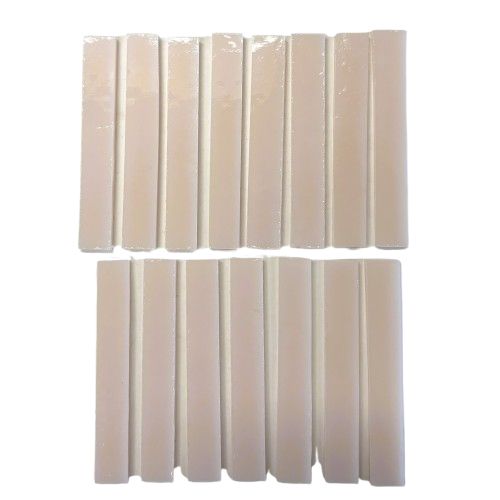 15 Blush Pink Stained Glass Large Rectangle Tiles
