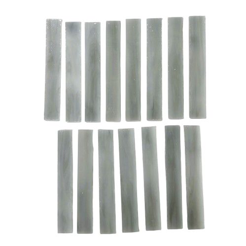 15 Gray Swirl  Stained Glass Large Rectangle Tiles